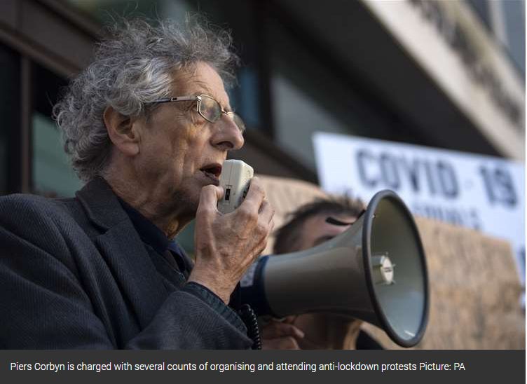 Piers Corbyn Mayor of London Candidate 2021 is charged